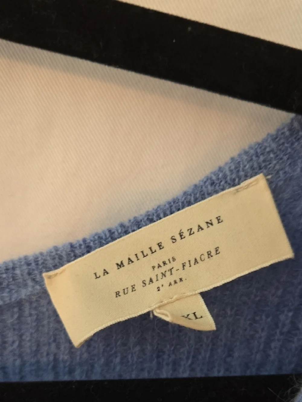 Sezane Sky Blue V-Neck Button Cardigan Sweater - Picture 2 of 6